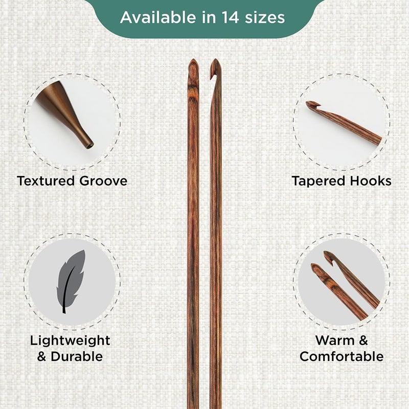 KnitPro Ginger Afghan/Tunisian Crochet Hook | US Size G (4mm) - Image 3